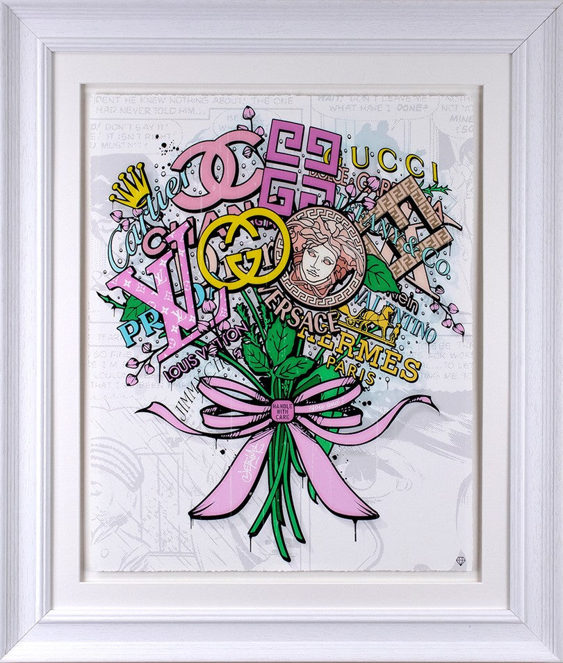 Brand Bouquet Framed Print on Paper by Artist JJ Adams