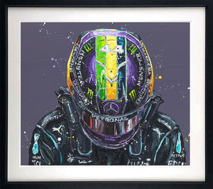 Brazilian Lewis Framed Print on Paper by Artist Paul Oz