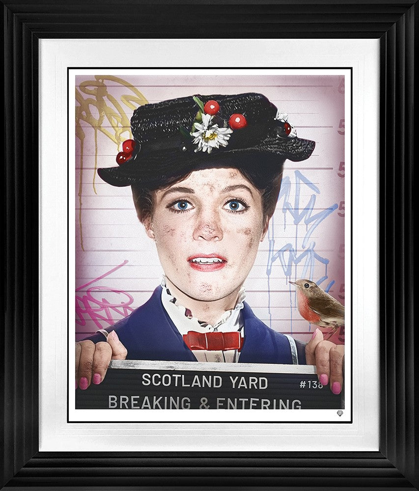 Breaking and Entering Framed Limited Edition Print on Paper by Artist JJ Adams