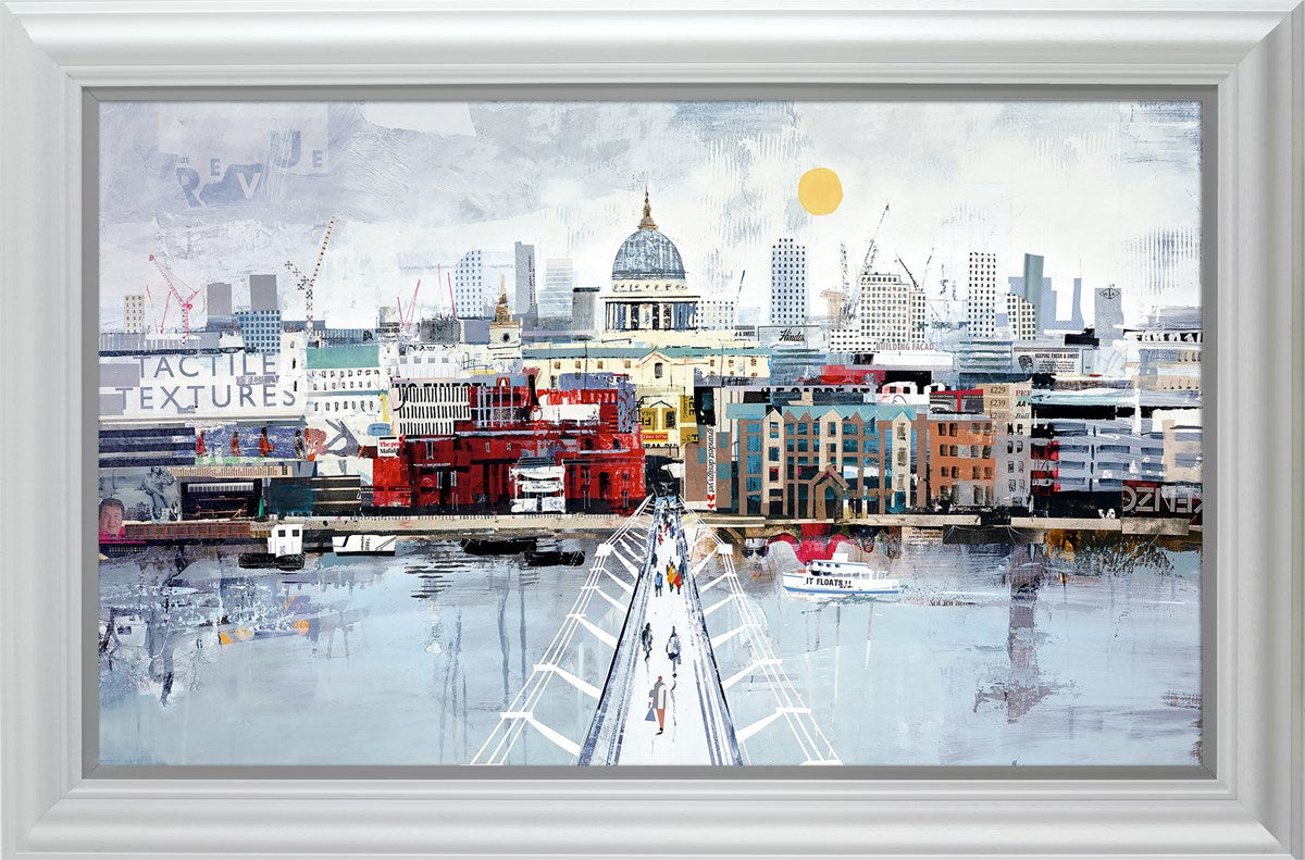 Bridging The Gap Framed Print on Board by Artist Tom Butler