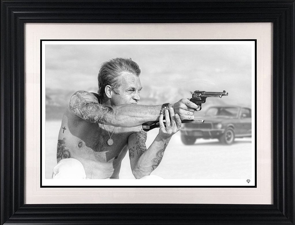 Bullitt From a Gun Framed Print on Paper by Artist JJ Adams