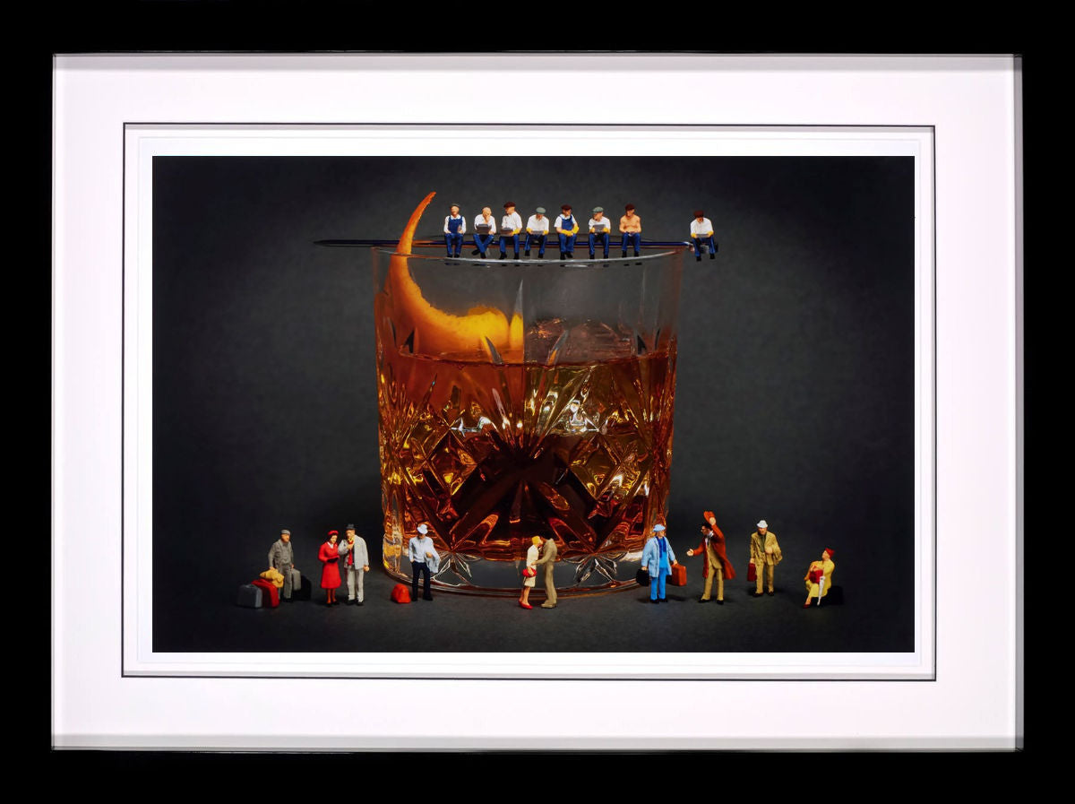 Call Me Old Fashioned Framed Signed Limited Edition Print on Paper by Artist Mr Kuu