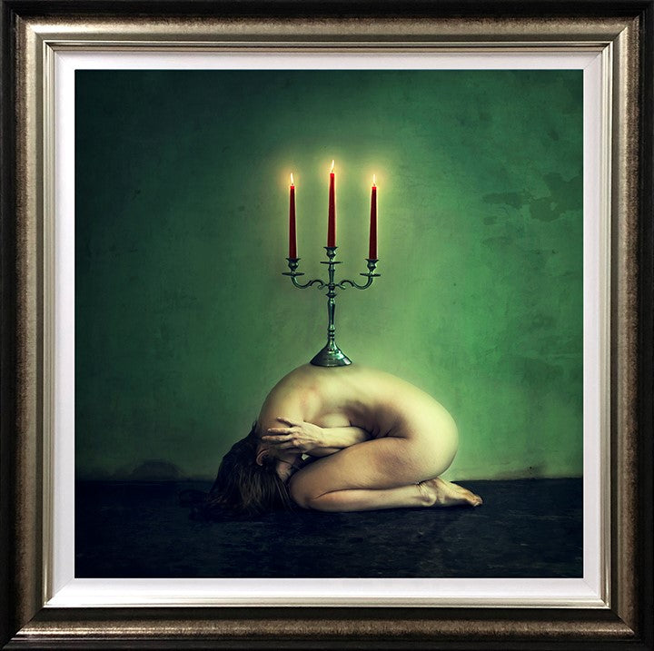 Candelis II Framed Print on Paper by Artist Michelle Mackie