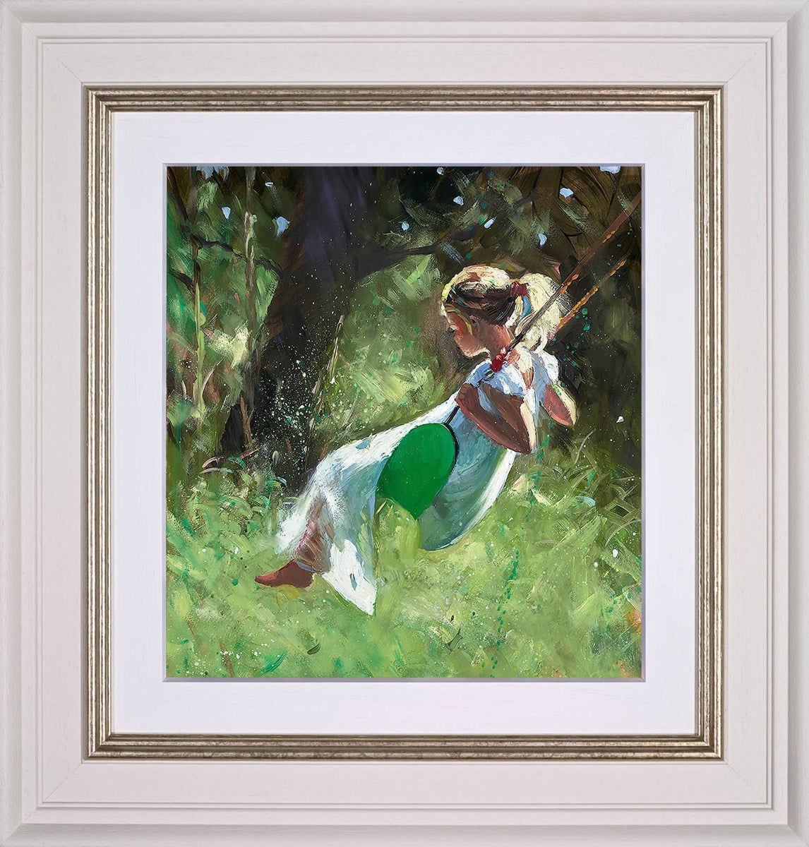 Carefree Summer Days Framed Canvas on Board by Sherree Valentine Daines