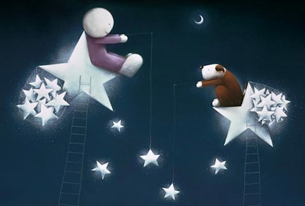 Catch a Falling Star Mounted Print by Artist Doug Hyde