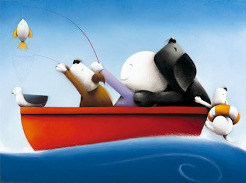 Catch of The Day Mounted Print by Artist Doug Hyde