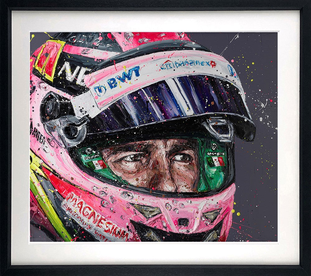 Checo Framed Print on Paper by Artist Paul Oz