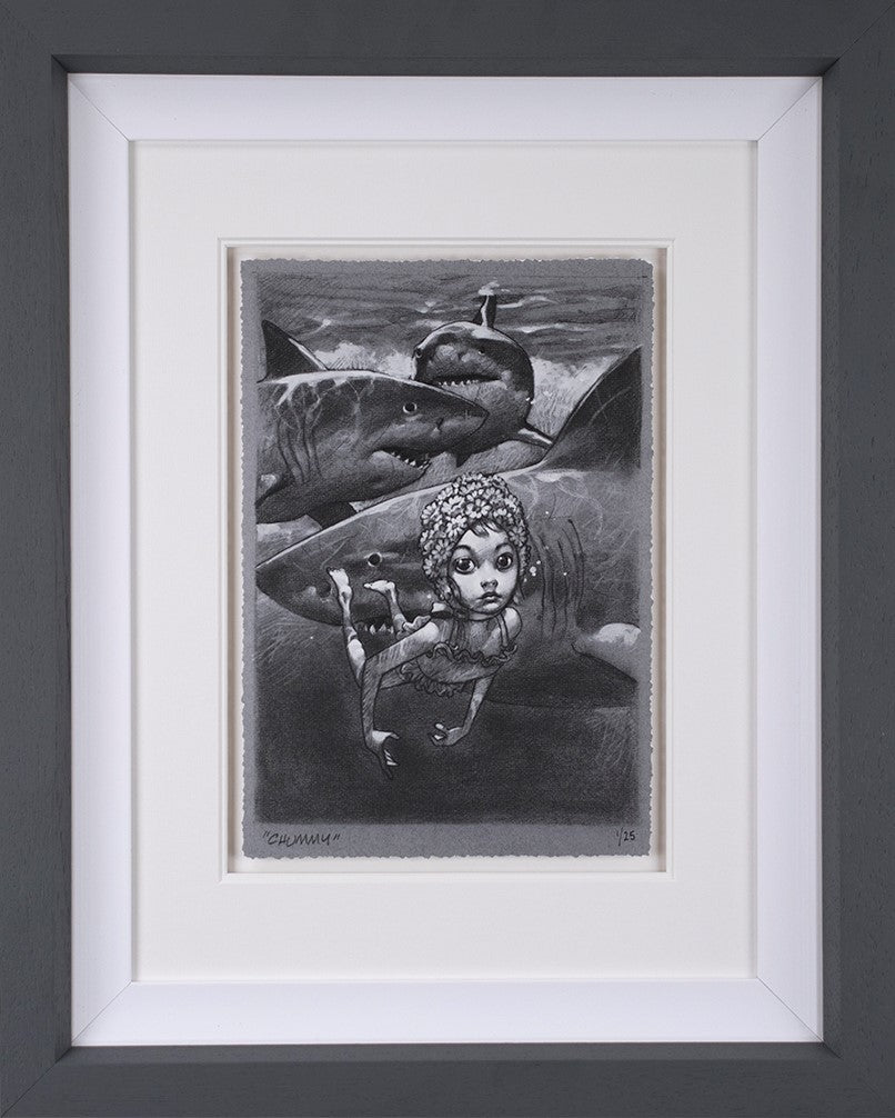 Chummy Framed Print on Paper by Artist Craig Davison