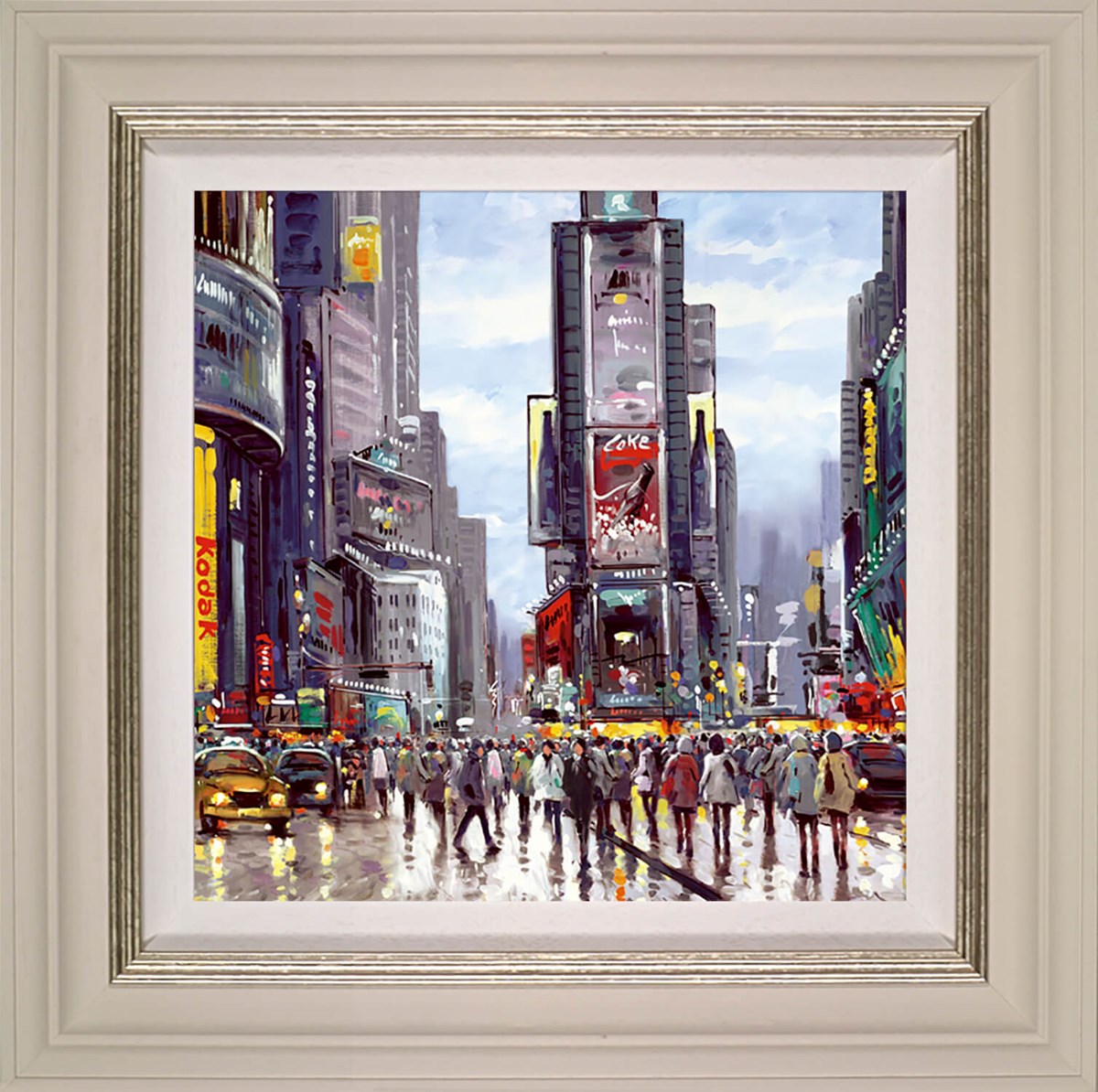 City of Lights Framed Canvas on Board by Artist Henderson Cisz