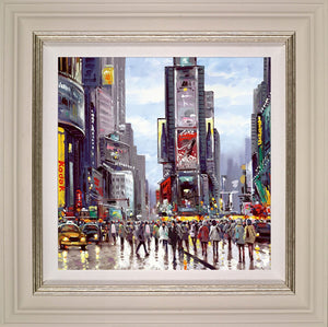 City of Lights Framed Canvas on Board by Artist Henderson Cisz