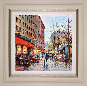 City of Love Framed Canvas on Board by Artist Henderson Cisz