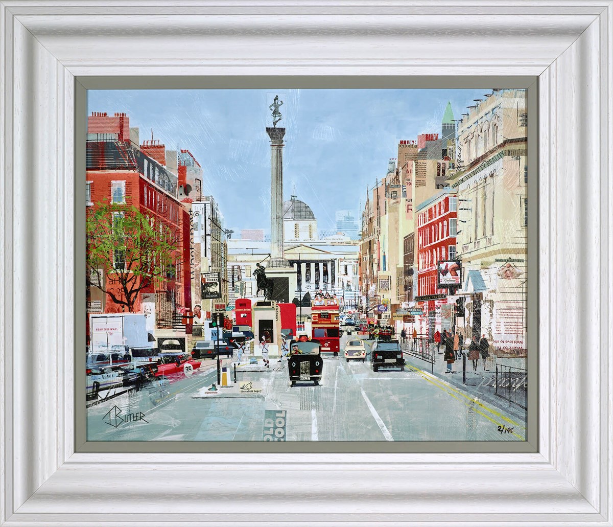 Cock-Knee Charm Framed Limited Edition Print on Board by Artist Tom Butler