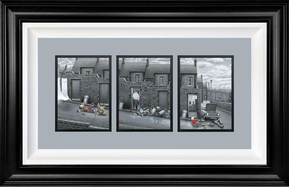 Crash, Bank, Wallop Framed Print on Board by Artist Leigh Lambert