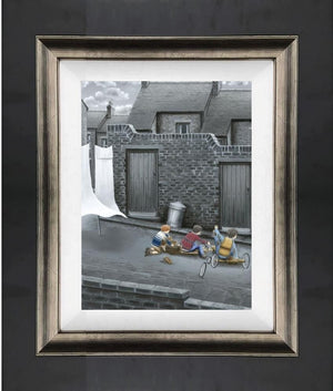 Crash Framed Print on Board by Artist Leigh Lambert