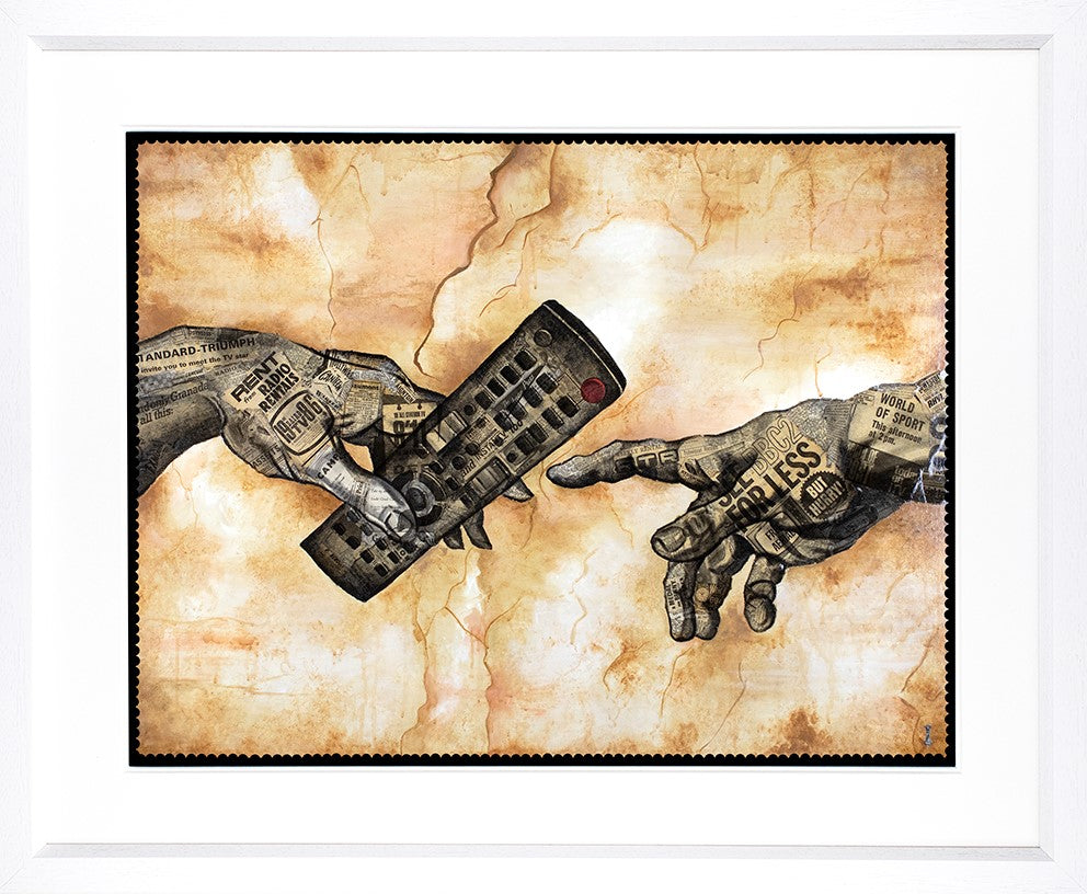 Creation of Ads Framed Print by Artist Chess