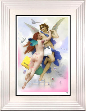 Cupid And Psyche 2023 Framed Print on Paper by Artist JJ Adams