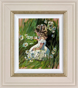 Daisy Delight Framed Limited Edition Canvas on Board by Artist Sherree Valentine-Daines