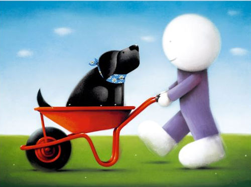 Daisy Trail Mounted Print by Artist Doug Hyde