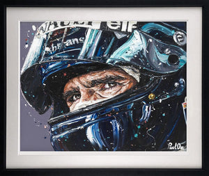 Damon Framed Signed Limited Edition Print on Paper by Artist Paul Oz