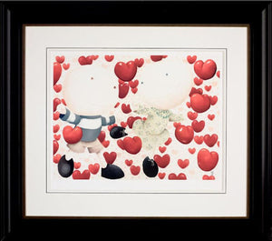 Dancing In Love Framed Print on Paper by Artist Mackenzie Thorpe