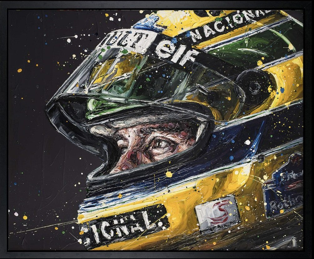 Designed To Win Framed Limited Edition Embellished Print on Canvas by Artist Paul Oz