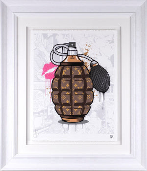 Designer Grenade - Louis Vuitton Framed Print on Paper by Artist JJ Adams