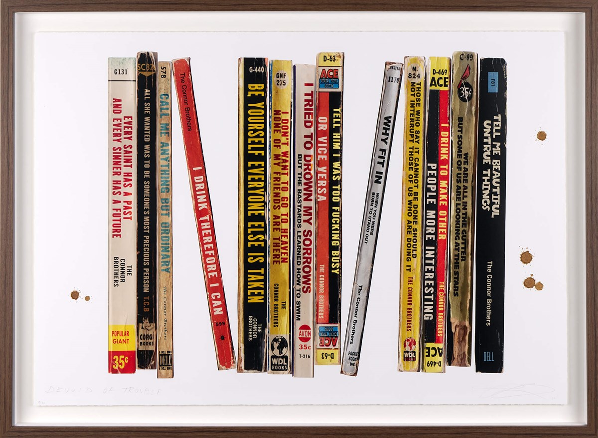Devoid of Trouble Signed Framed Limited Edition Print on Paper by Artists The Connor Brothers