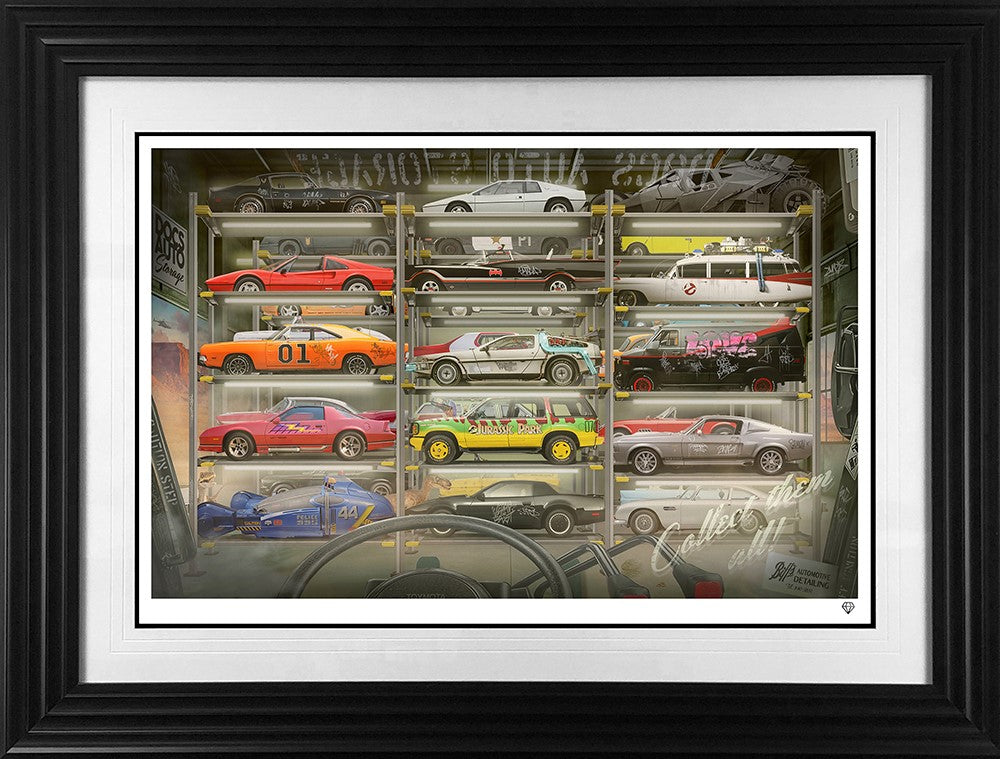 Docs Auto Storage Framed Print on Paper by Artist JJ Adams