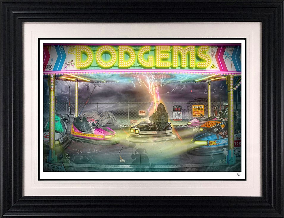 Dodgems Framed Print on Paper by Artist JJ Adams