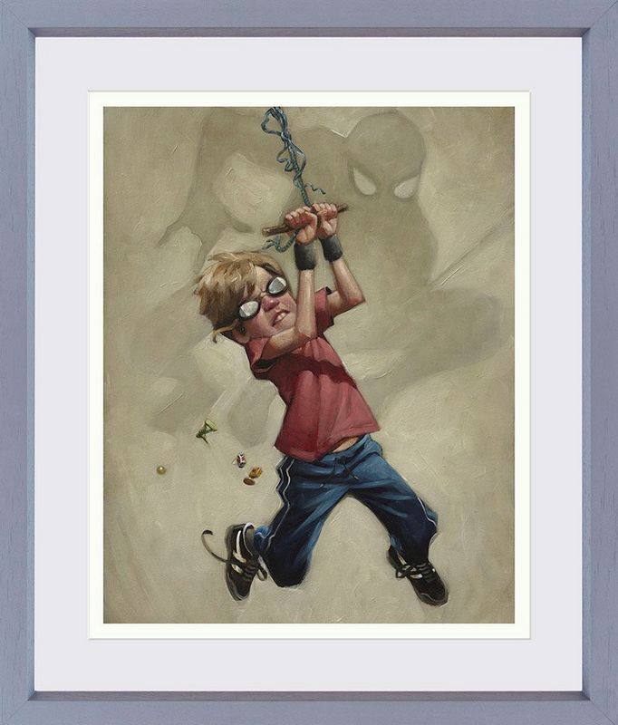 Does Whatever A Spider Can  Framed Print on Paper by Artist Craig Davison