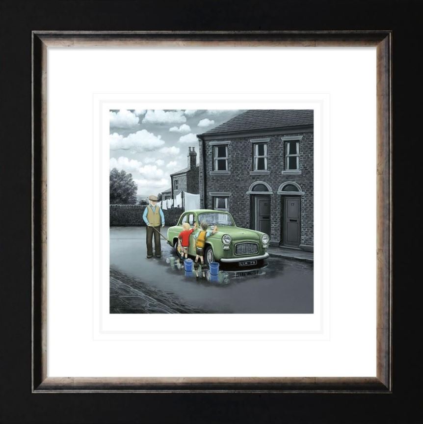 Don't Forget Them Wheels Framed Print on Paper by Artist Leigh Lambert