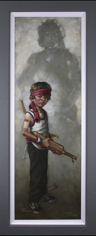 Don't Push It Framed Signed Limited Edition Print on Board by Artist Craig Davison