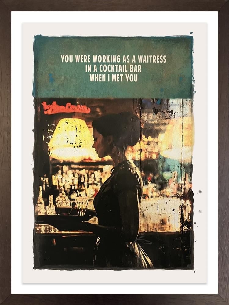 Don't You Want Me Remastered Framed Limited Edition Print on Paper by Artist Linda Charles