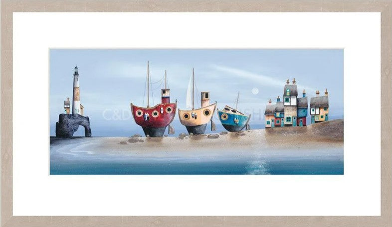 Durdle Trio  Signed Framed Limited Edition Print on Paper by Artist Gary Walton