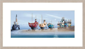 Durdle Trio  Signed Framed Limited Edition Print on Paper by Artist Gary Walton