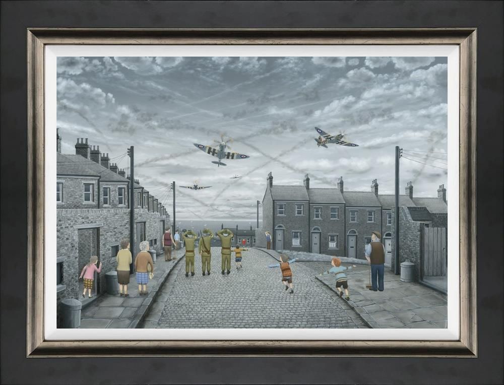 Emerging Victorious Framed Print on Board by Artist Leigh lambert