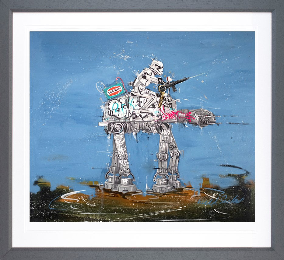 Ever Ready For Battle Framed Print on Paper by Artist Wild Seeley