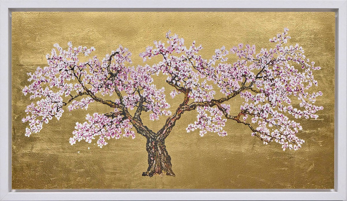 Everbloom Framed Signed Limited Edition Print on Gold Leaf by Artist Jack Frame