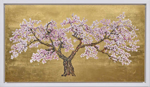 Everbloom Framed Signed Limited Edition Print on Gold Leaf by Artist Jack Frame