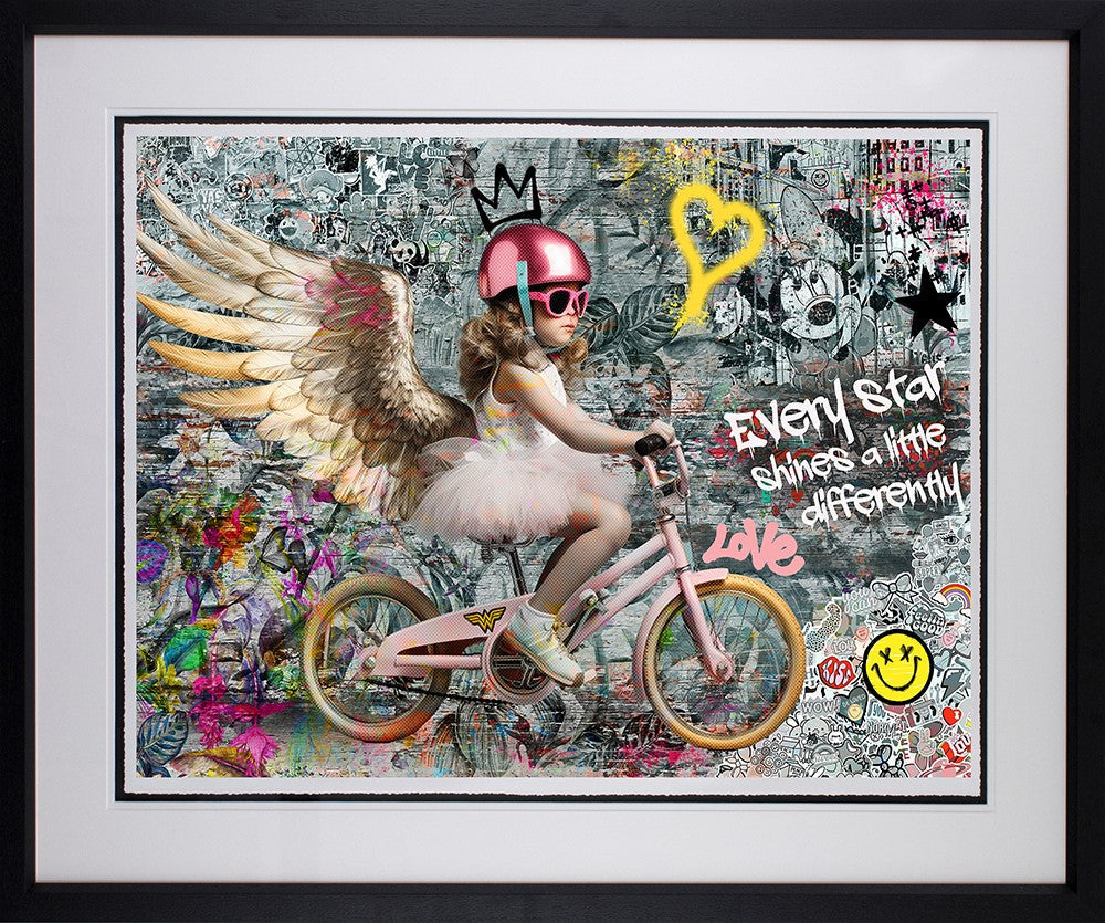 Every Star Shines A Little Differently Framed Print on Paper by Artist Zee