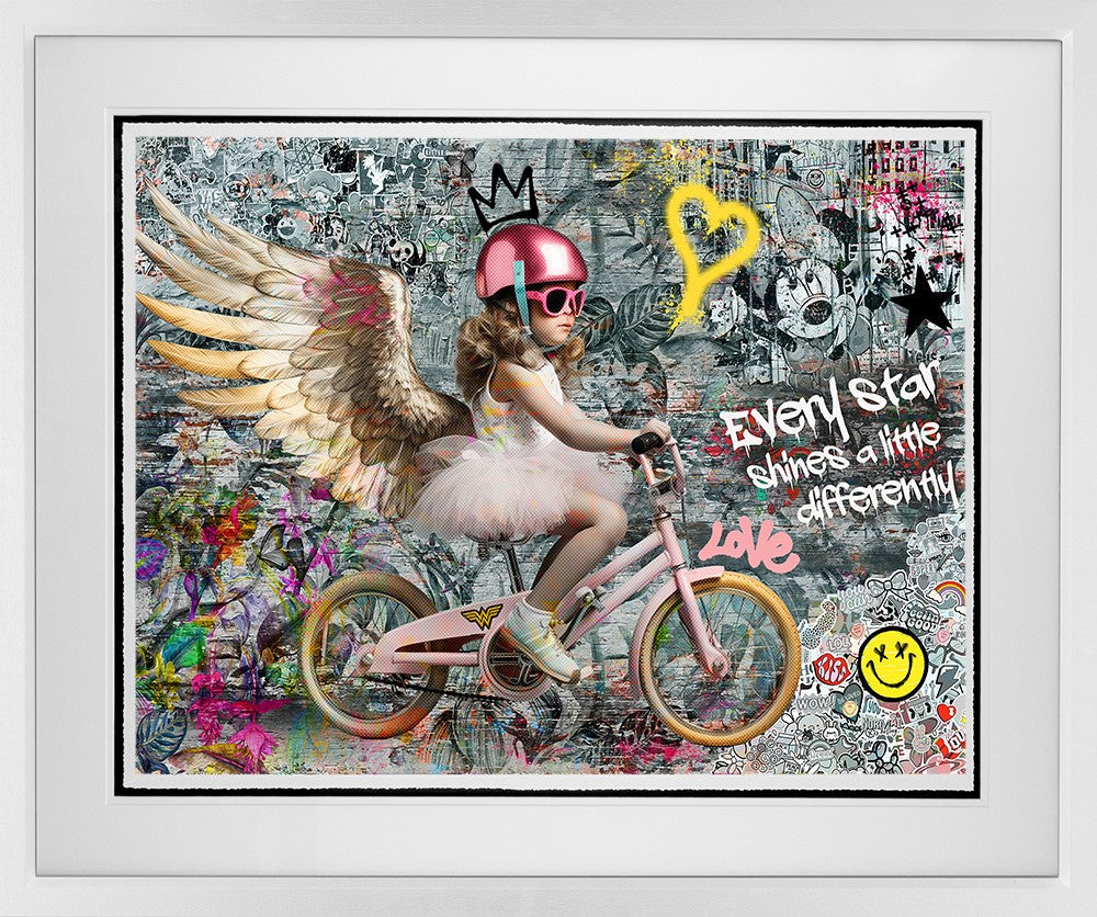 Every Star Shines A Little Differently Framed Print on Paper by Artist Zee