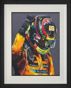 F1 World Champions Signed Framed Limited Edition Lenticular Print on Paper by Artist Paul Oz