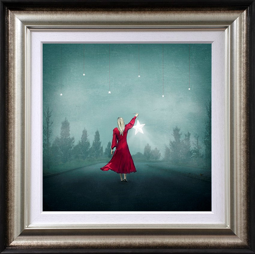 Fallen Star Framed Print on Paper by Artist Michelle Mackie