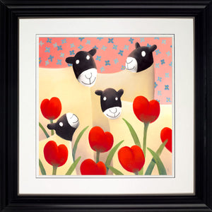 Family Portrait Framed Print on Paper by Artist Mackenzie Thorpe