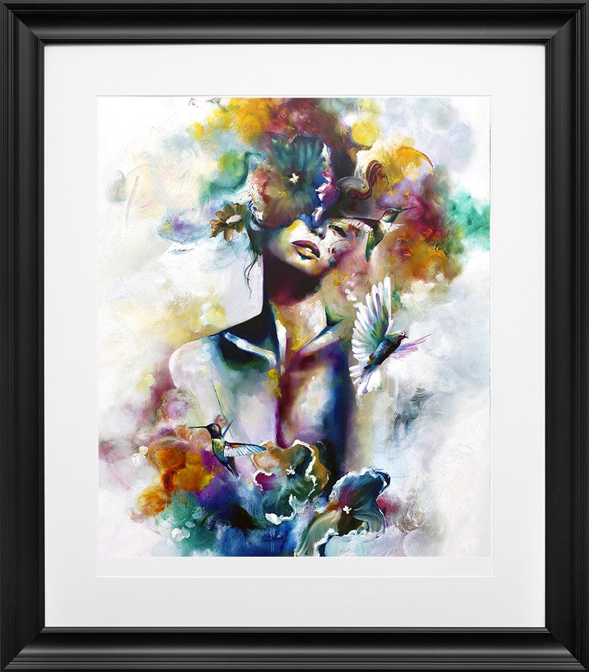 Fantasy I Framed Print on Paper by Artist Katy Jade Dobson