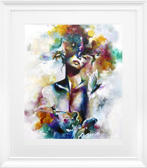 Fantasy I Framed Print on Paper by Artist Katy Jade Dobson