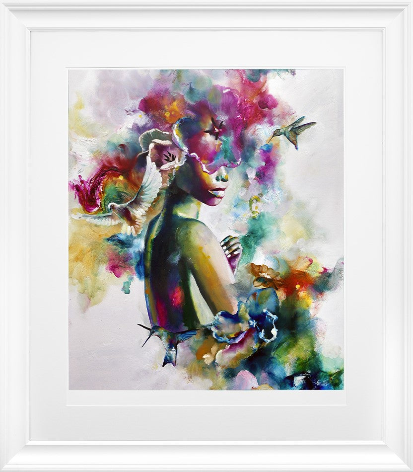 Fantasy II Framed Print on Paper by Artist Katy Jade Dobson