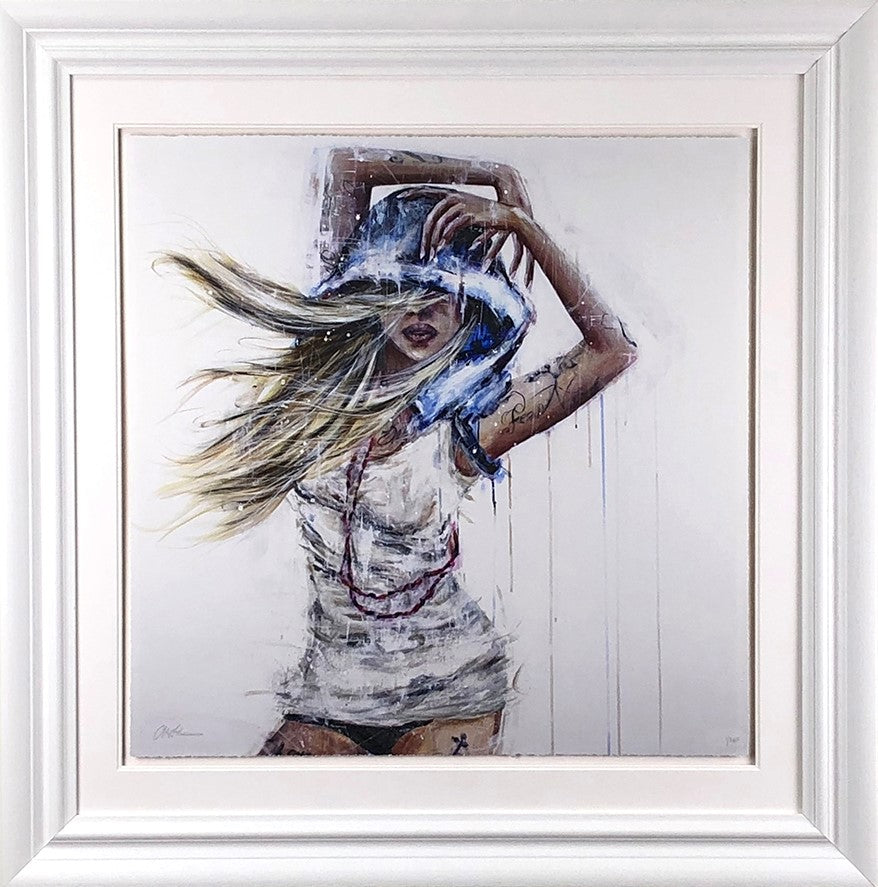 Fear Nothing Framed Print on Paper by Artist Carly Ashdown