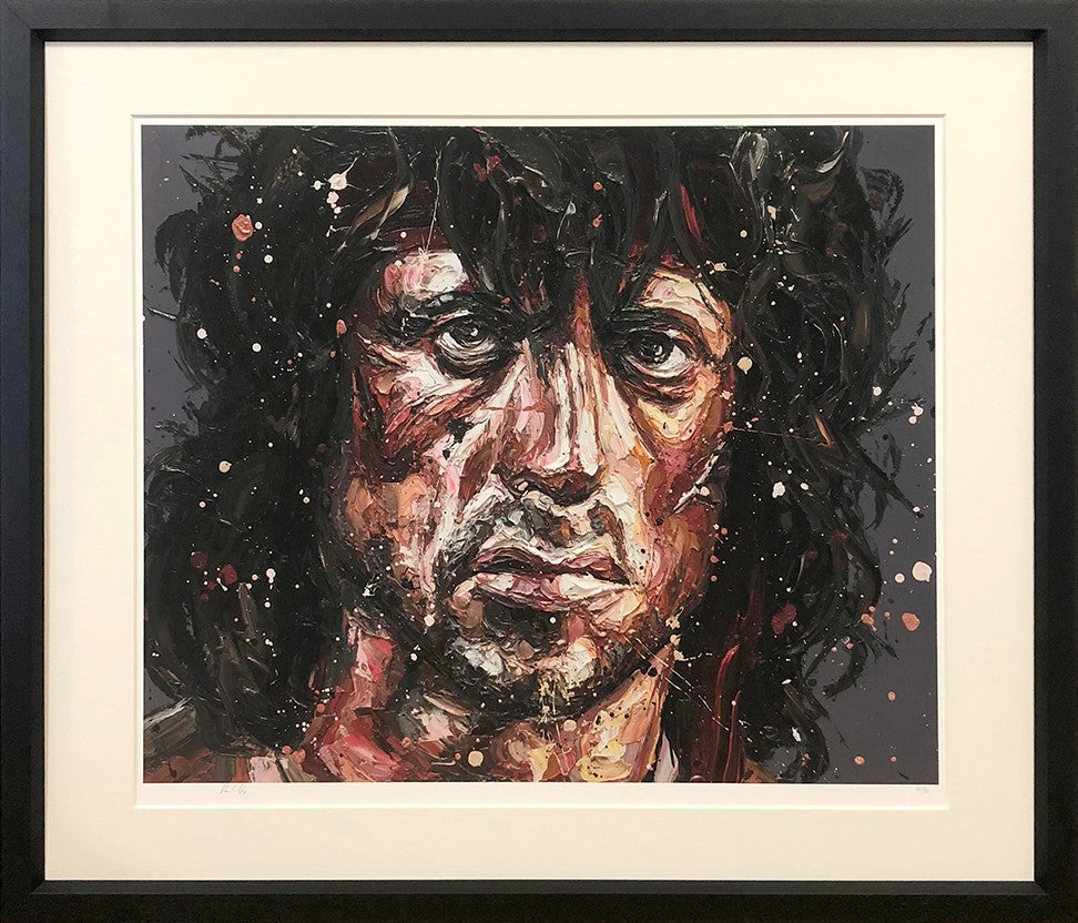 First Blood Framed Print on Paper by Artist Paul Oz