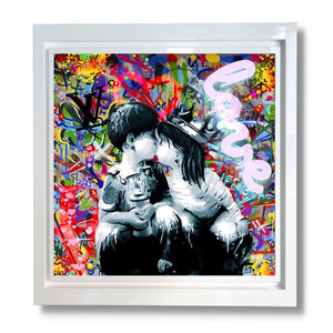 First Kiss Framed Print on Board by Artist #Onelife